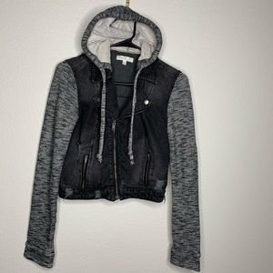 Love ❤️ 🔥 Fire Black Denim Jacket